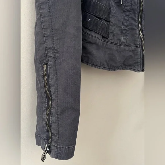 Diesel Grey Moto Jacket Size Small - Picture 4 of 12